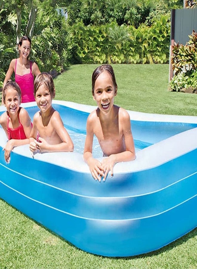 PULSBERY حوض سباحة PULSBERY للأطفال - أحواض استحمام للأطفال للاستخدام الداخلي والخارجي، حوض استحمام محمول وقابل للطي للأطفال، حوض سفر مع ملحقات ألعاب مائية (شكل مستطيل) - Image 4